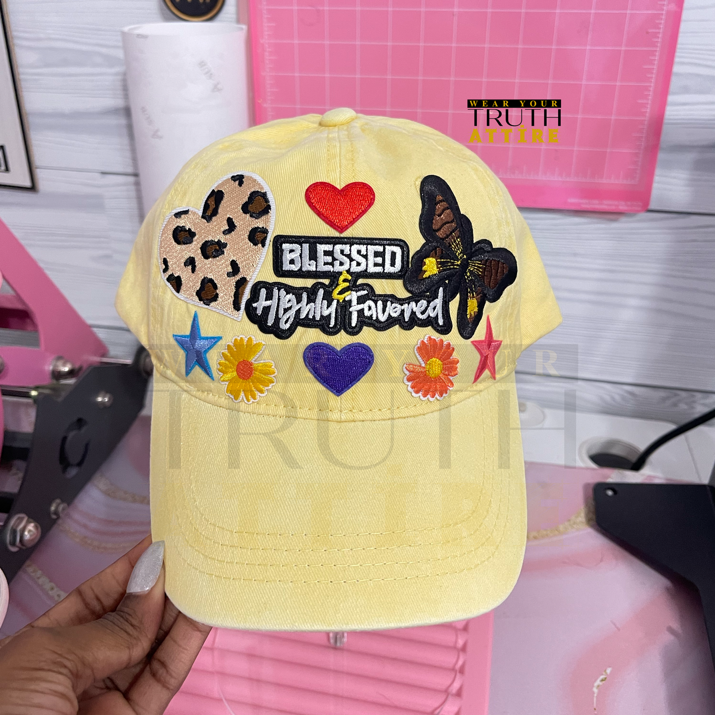 Blessed and Highly Favored {Junk Hat}