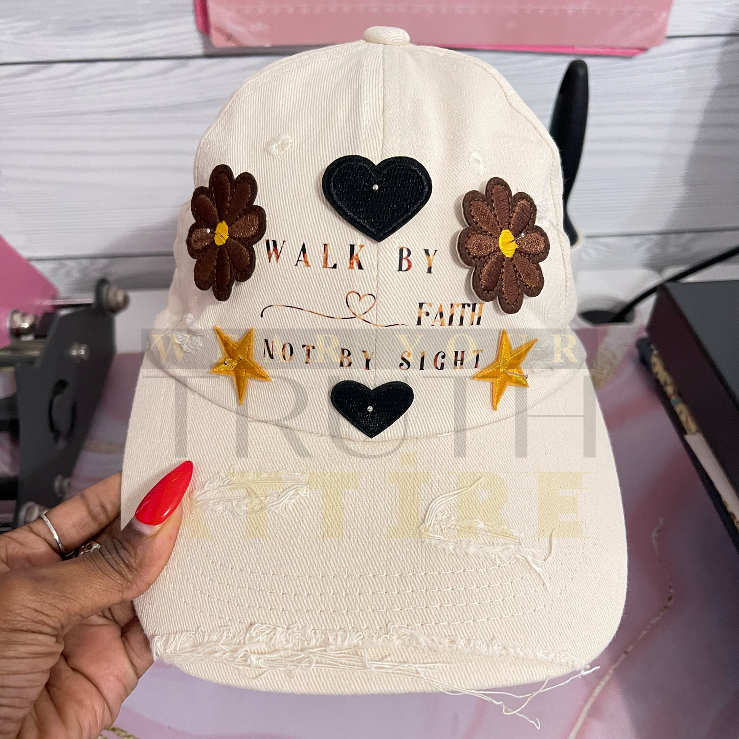 Walk By Faith Not By Sight {Junk Hat}