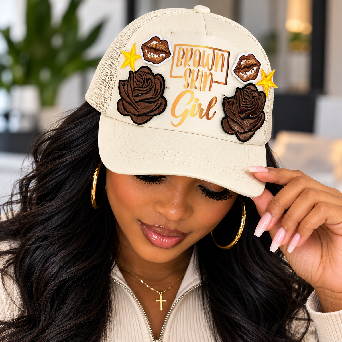 Brown Skin Girl statement hat by Wear Your Truth Attire