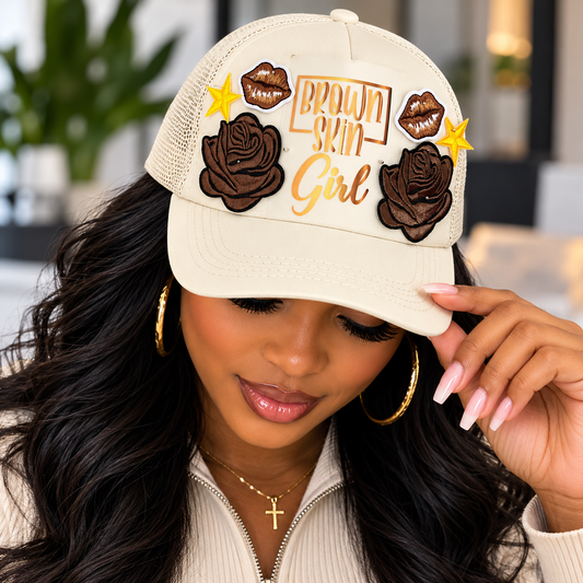 Brown Skin Girl statement hat by Wear Your Truth Attire
