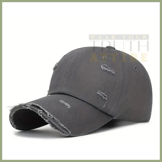 Distressed Grey Cap