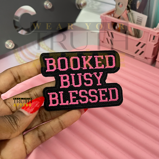 Booked Busy Blessed Patch