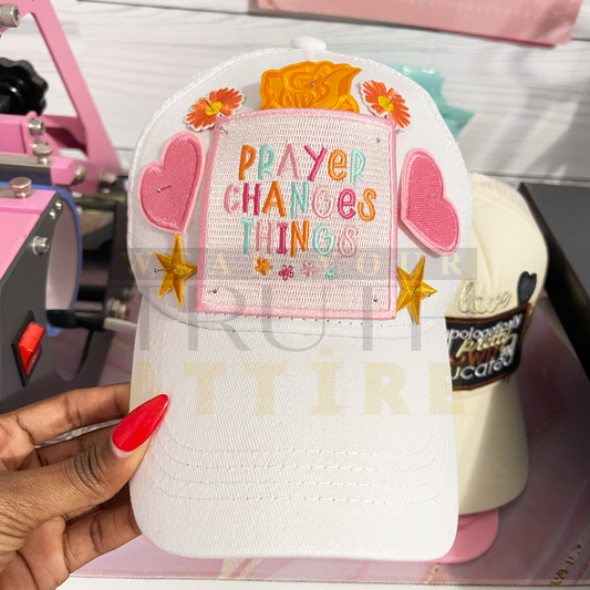 Prayer Changes Things {Junk Hat}